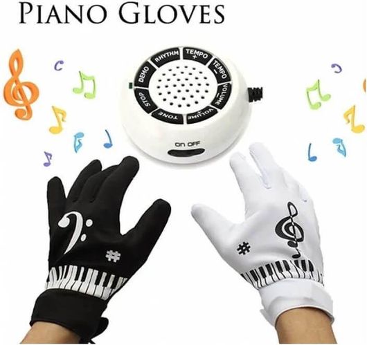 Διαδραστικά Γάντια Χεριών Μουσικής Πιάνου για 7+ Ετών