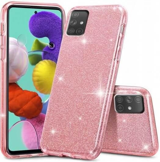 Θήκη Κινητού Glitter Samsung Galaxy A52 A52s 5G Ροζ