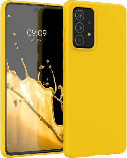 Θήκη Κινητού Samsung Galaxy A52 A52S Σιλικόνης Κίτρινο