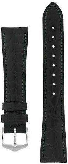 Λουράκι Hirsch Aristocrat Δερμάτινο 22mm Μαύρο