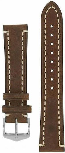 Λουράκι Hirsch Liberty Δερμάτινο 20mm Καφέ