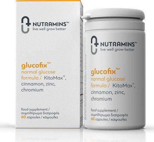 Nutramins Glucofix Normal Glucose Formula 60 Κάψουλες