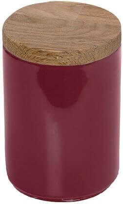 Δοχείο Espiel με Ξύλινο Καπάκι Pomegrenate Essentials 8x8x12cm