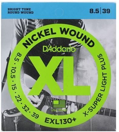 Σετ Χορδών Daddario D'Addario EXL-130+ Hλεκτρικής Κιθάρας 8.5-39