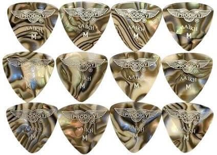 Πέννες Prodigy Μπουζουκιού - Τζουρά - Μπαγλαμα Λαϊκή Medium Abalone Ppl12As 12τμχ