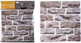 Αυτοκόλλητο 3D Πάνελ Τοίχου Πέτρα Γκρι-Καφετί 30x30cm – 27522