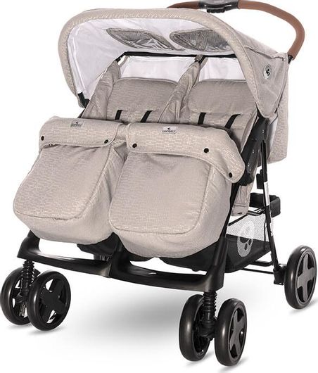 Καρότσι Διδύμων Lorelli Twin Μπεζ