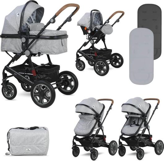 Πολυκαρότσι Μωρού Lorelli Lora Set 3 σε 1 Γκρι