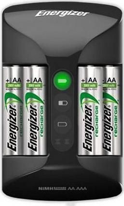 Φορτιστής 4 Μπαταριών Energizer ACCU Recharge Pro Ni-MH Μεγέθους AA / AAA Σετ με 4x AA 2000mAh