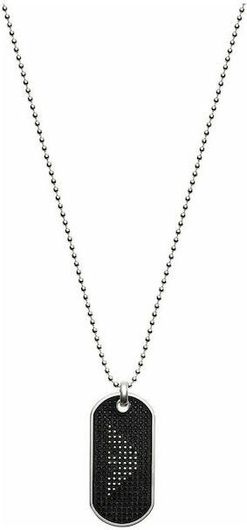 Αντρικό Κολιέ Emporio Armani EGS2547040 από Ατσάλι Μαύρο