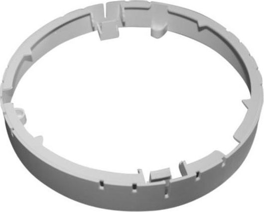 Πλαίσιο για Φωτιστικά Aca Theron CH8R Στρογγυλό για Slim Panel Οροφής Ασημί