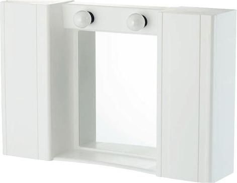 Καθρέπτης Μπάνιου Viospiral με Ντουλάπι 62x42.5cm Λευκό