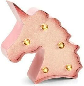 Legami Milano Led Παιδικό Διακοσμητικό Φωτιστικό Mini Unicorn Ροζ 13x3.3x12cm