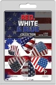 Πέννες Perris Lp-Pp06 Red, White Blue Collection 6τμχ