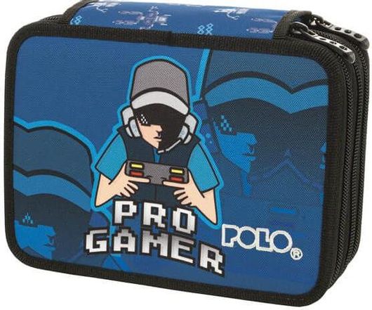 Polo Rolling Pro Κασετίνα με 3 Θήκες Μπλε 1τμχ