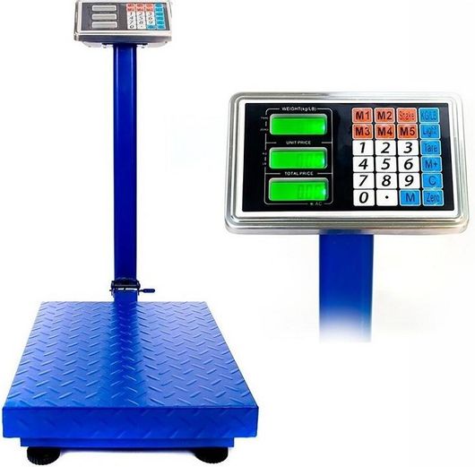 Επαγγελματική Ηλεκτρονική Ζυγαριά - Πλάστιγγα 500kg Μπλε