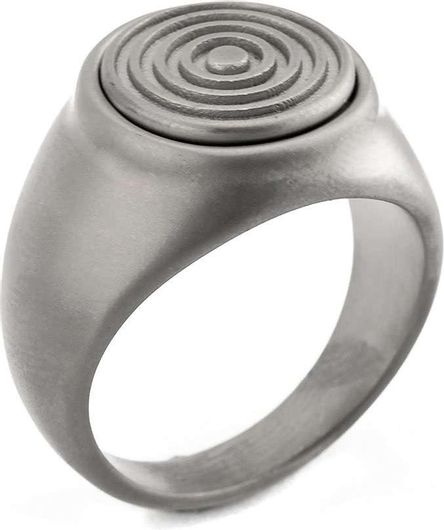 Ανδρικό Δαχτυλίδι Goldsmith Signet Stainless Steel Round RG22 No 10 Matte Ασημί