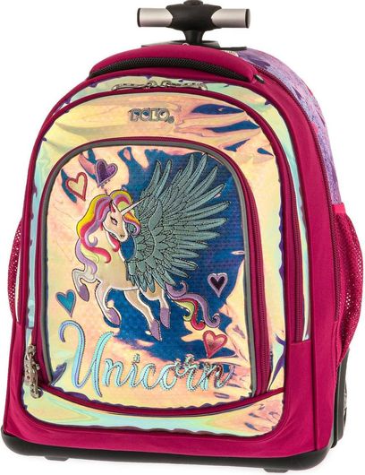 Σχολική Τσάντα Δημοτικού Τρόλεϊ Polo Rolling Unicorn 