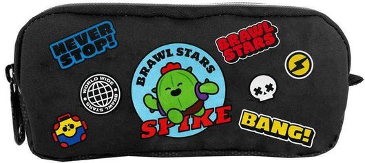 Κασετίνα Βαρελάκι Brawl Stars με 2 Θήκες Μαύρη