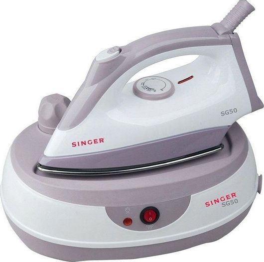 Σύστημα Σιδερώματος Singer SG-50 Πίεσης 3.5bar με Δοχείο 650ml Λευκό / Ροζ