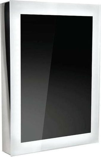 Καθρέπτης Μπάνιου Karag Specchi Ορθογώνιος Led από Ανοξείδωτο Ατσάλι 60x80cm Λευκός