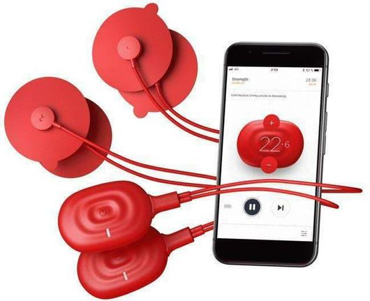 Φορητή Συσκευή Παθητικής Γυμναστικής PowerDot Duo Gen 2 Smart Κόκκινη