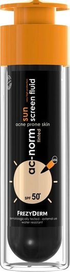 Αντηλιακή Κρέμα Προσώπου Frezyderm Ac-Norm Sun Screen Tinted Αδιάβροχη SPF50 με Χρώμα 50ml