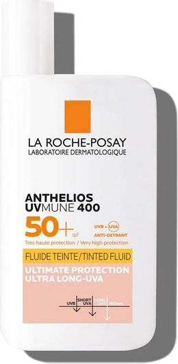 Αντηλιακή Κρέμα Προσώπου La Roche Posay Anthelios UVmune 400 Αδιάβροχη SPF50 με Χρώμα 50ml