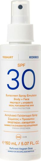 Αντηλιακό Προσώπου Korres Yoghurt Αδιάβροχη Κρέμα SPF30 σε Spray 150ml