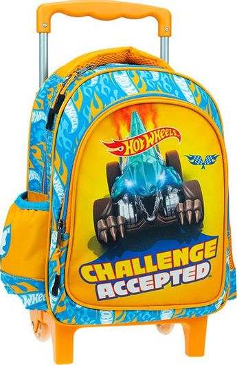 Σχολική Τσάντα Νηπιαγωγείου Τρόλεϊ Gim Challenge Accepted Μονοθεσιακη Πολύχρωμο
