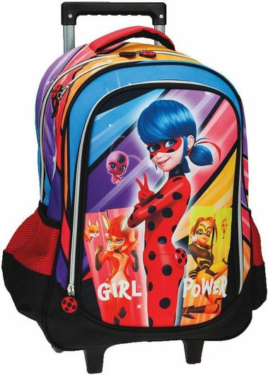 Σχολική Τσάντα Δημοτικού Τρόλεϊ Gim Miraculous Lady Bug Girlpower Πολύχρωμο