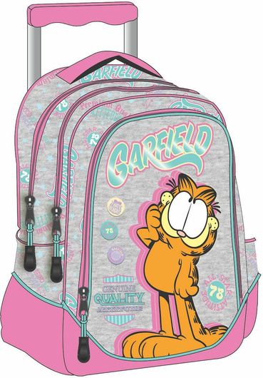 Σχολική Τσάντα Δημοτικού Τρόλεϊ Garfield Bag Πολύχρωμο