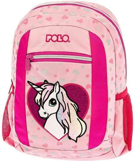 Σχολική Τσάντα Νηπίου Polo 9-07-012-8148 Bambino Unicorn Φούξια