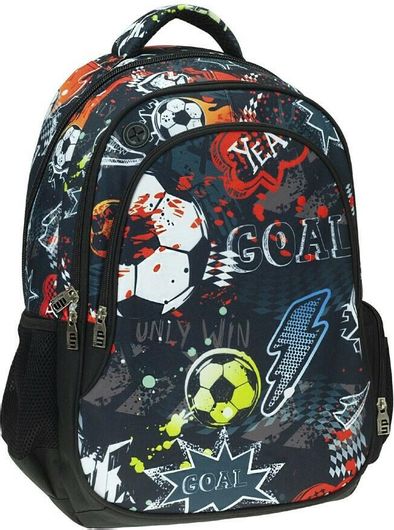 Σχολική Τσάντα Δημοτικού Back Me Up Football 357-09031 Πολύχρωμο