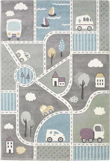 Παιδικό Χαλί Newplan Bonita Συνθετικό 200x290cm Γκρι
