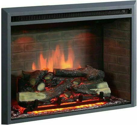 Ηλεκτρικό Τζάκι Richen Insert 71 Επιτοίχιο 2000W 71x54.5cm Μαύρο