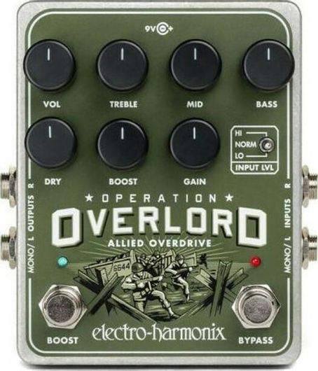 Πετάλι Electro-Harmonix Operation Overlord Allied Overdrive για Ηλεκτρική Κιθάρα