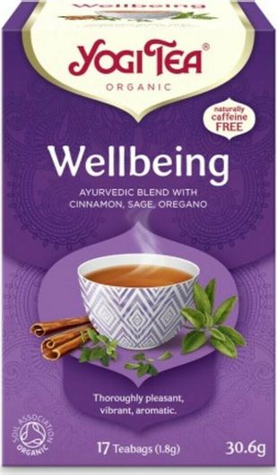 Yogi Tea Μαύρο Τσάι Βιολογικό Προϊόν Wellbeing 17 Φακελάκια 520.2gr