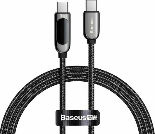 Καλώδιο USB Type C Baseus CATSK-B01 Braided USB-C male 5A 1m Μαύρο