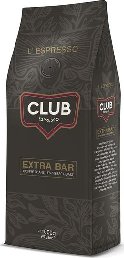 Καφές Gran Caffe Club Espresso Extra Bar Coffe Beans Roasted σε Κόκκους 1kg