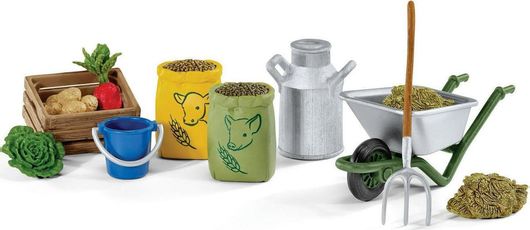 Schleich-S Παιχνίδι Μινιατούρα Farm Life Feeding the Farm Animals για 5-12 Ετών