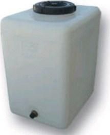 Δεξαμενή Bakoplast Πλαστική Για Νερό Πετρέλαιο Ή Λάδι Παραλληλεπίπεδη Κάθετη 100Lt Λευκή