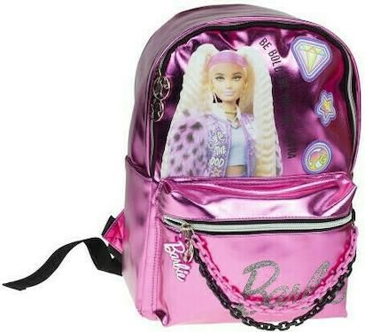 Παιδική Τσάντα Πλάτης Gim Barbie Pink Metallics Ροζ