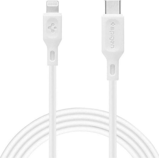 Καλώδιο Spigen C10CL USB 2.0 USB-C male - Lightning 1m (000CA25416) Λευκό