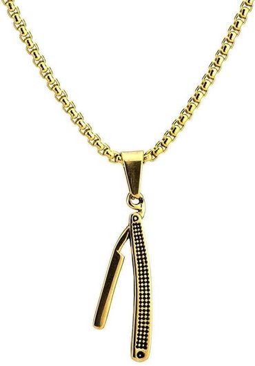 Ανδρικό Κολιέ Goldsmith Λεπίδα Ανοξείδωτο Ατσάλι Χρυσό