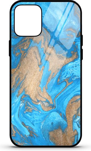 Θήκη Κινητού Caselab 3670 Back Cover Σιλικόνης για Xiaomi Mi 11T/Mi 11T Pro Marble Map Sea Blue Gold