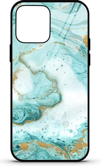 Θήκη Κινητού Caselab 3672 Back Cover Σιλικόνης για Apple iPhone 13 Pro Max Marble Liquid Turquise Gold