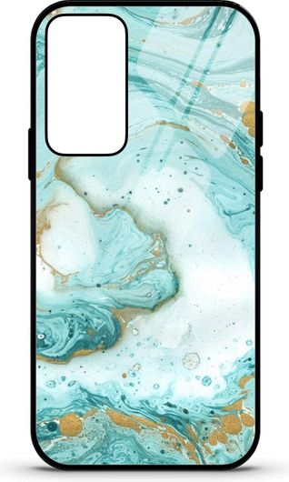 Θήκη Κινητού Caselab 3672 Back Cover Σιλικόνης για Xiaomi Redmi Note 10 Pro Marble Liquid Turquise Gold