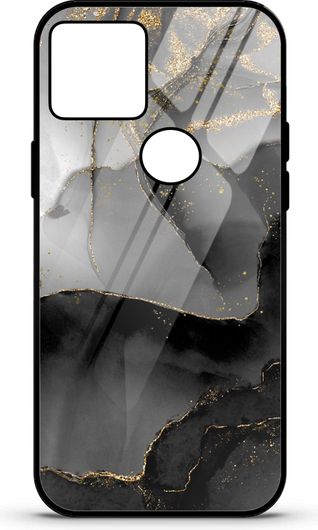 Θήκη Κινητού Caselab 3674 Back Cover Σιλικόνης για Huawei Y5P 2020 Marble Black Grey Gold