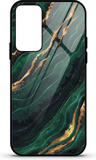 Θήκη Κινητού Caselab 3675 Back Cover Σιλικόνης για Samsung Galaxy A52/Galaxy A52S Marble Dark Green Gold